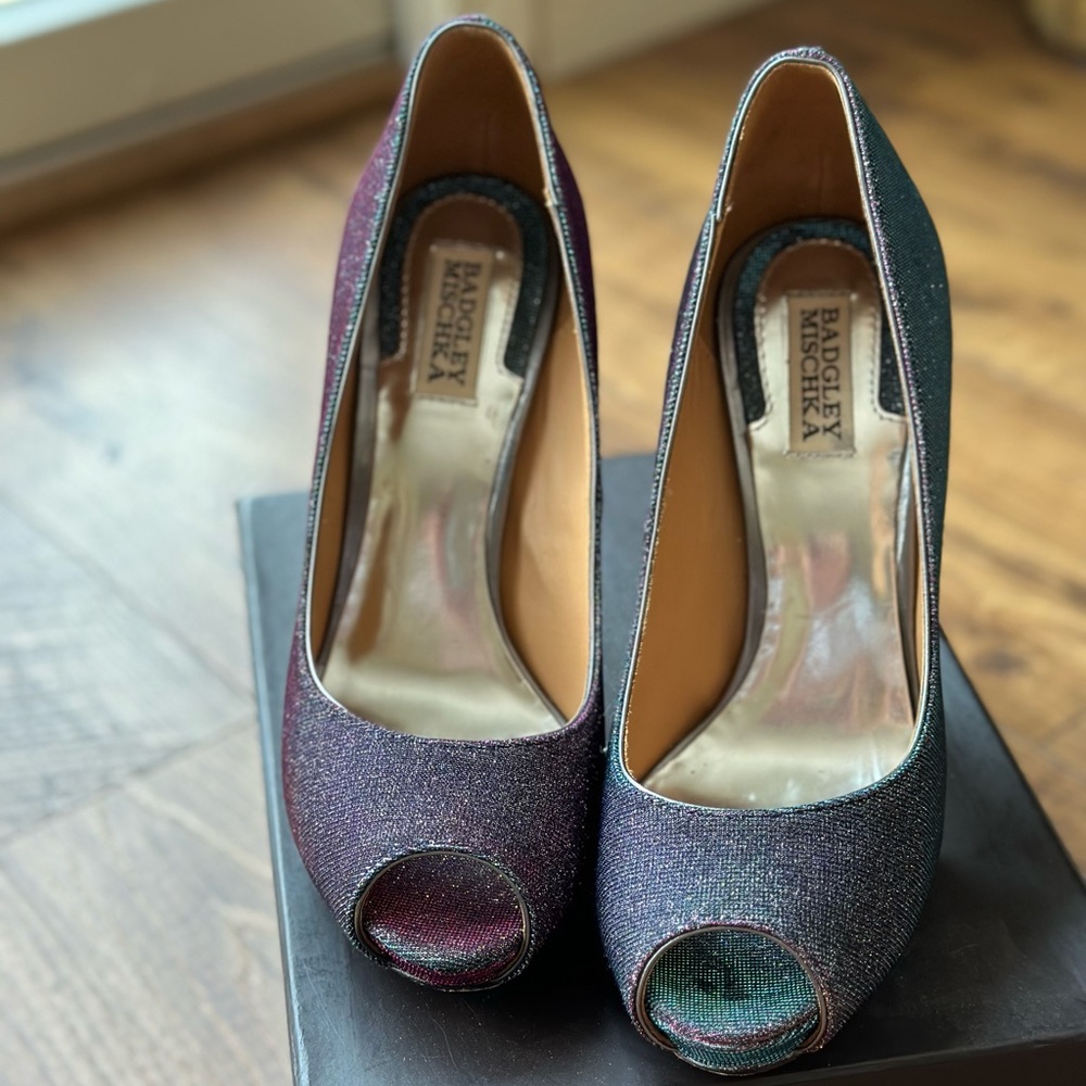 Badgley Mischka Rainbow Heels